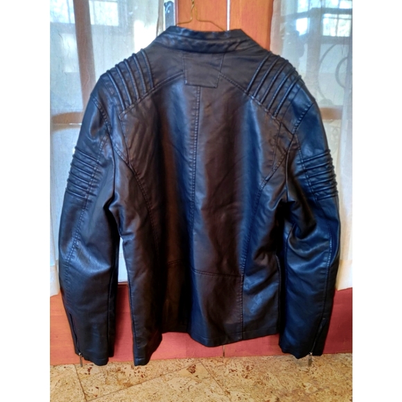 David Outerwear Kingdom Black Leather Jacket - Picture 3 of 8